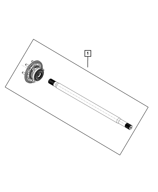 « 68532754AB – Differential and Drive Line : Essieu Arrière Arbre, Côté Gauche pour Mopar Image »