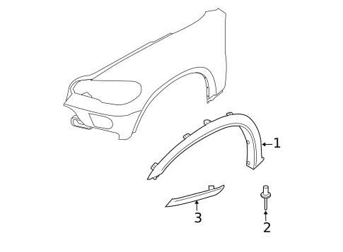 Exterior Trim - Fender for 2013 BMW X5 #1