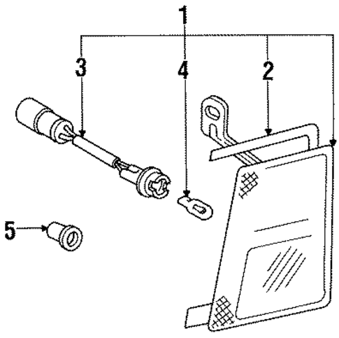 Side Marker Lamps for 1992 Hyundai Scoupe #0