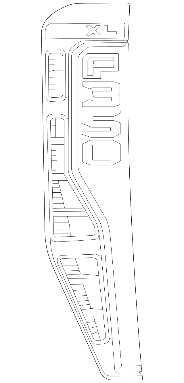 2023-2026 Ford F-350 Super Duty Fender Emblem PC3Z-16720-BZ | Awesome ...
