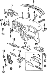 1F2Z1604320BAB - Body: Instrument Panel for Ford: Windstar Image
