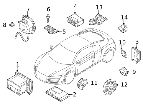 Sound System for 2014 Audi R8 #0