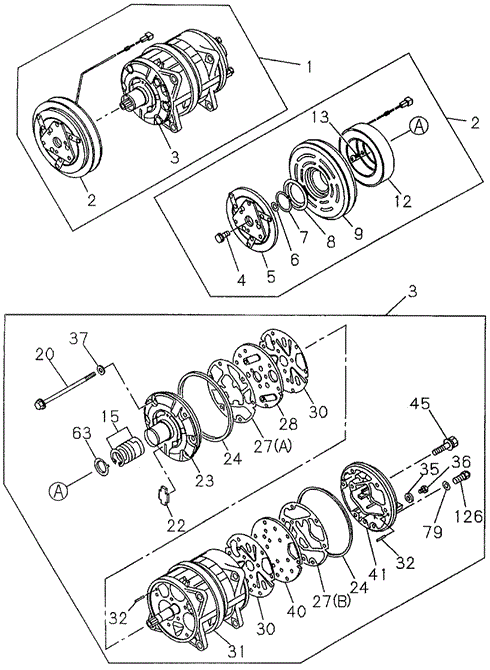 A/C Compressor (DX) for 1995 Honda Passport #0