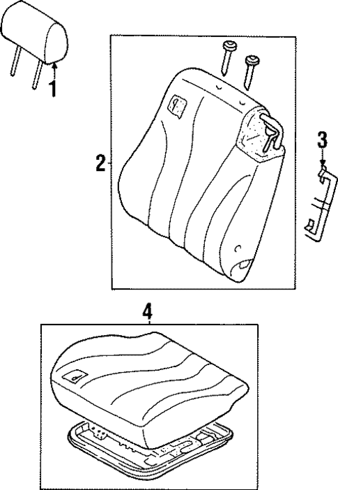Front Seat Components for 2003 Mitsubishi Diamante #0