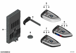 66125A406C4 - Bodywork: Radio Remote Control Basic for BMW: 530e, 530eX, 530i, 530iX, 540dX, 540i, 540iX, 640iX, 740eX, 740i, 740iX, 745eX, 750i, 750iX, BMW ALPINA B7, M760iX, X3 30eX, X3 30i, X3 30iX, X4 30iX Image image