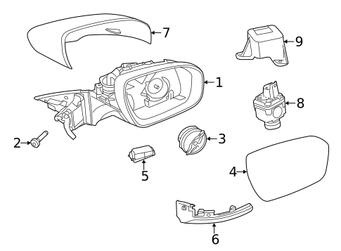 Mirrors for 2012 Land Rover Range Rover Evoque #0