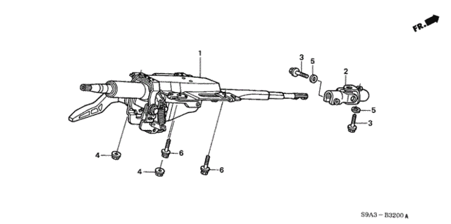 Steering Column for 2003 Honda CR-V #0