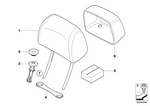 52109149538 - : Headrest Leather for BMW Image