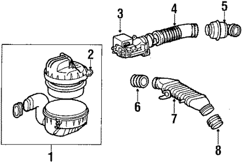 Air Inlet for 1986 Toyota Cressida #0