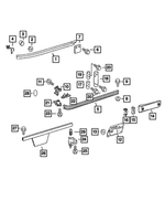 68010188AA - Doors, Door Mirrors and Related Parts: Slider Door Rail for Mopar Image