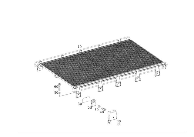 4618505103 - Roof: Luggage Rack for Mercedes-Benz: G63 AMG, G65 AMG Image image
