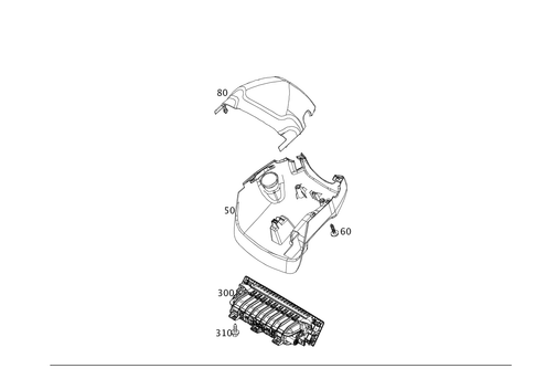 Detachable Components, Instrument Panel for 2009 Smart Fortwo #0