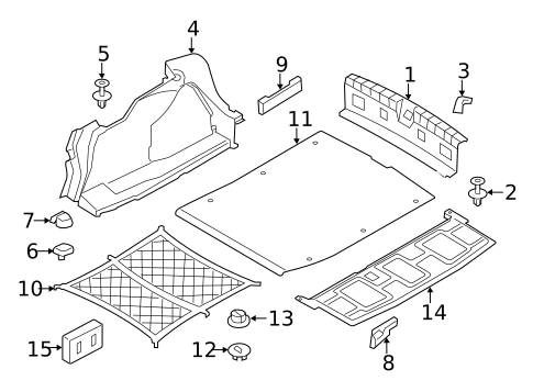 Interior Trim - Rear Body for 2015 BMW 228i #2
