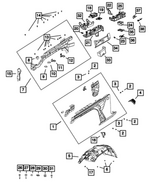 68766211AA - Body Sheet Metal Except Doors: Fender Panel, Left for Mopar Image