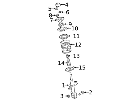 Shocks & Struts for 2009 Hyundai Santa Fe #0