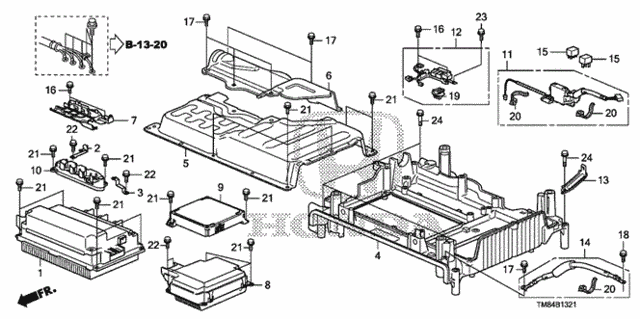 IMA Control Unit - Cover for 2010 Honda Insight #0
