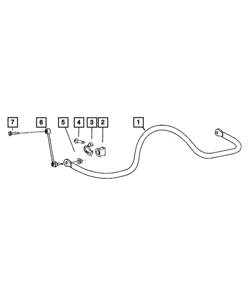 Rear Stabilizer Bar for 2010 Jeep Commander #0