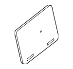 8101711 - Body: License Bracket for Mercedes-Benz Image