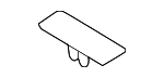 86115M6000 - Body: Back Glass Stopper for Hyundai Image