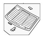 87110T1000 - : Back Glass for Genesis: Electrified G80, G80 Image