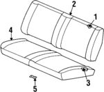 16776566 - Body: Seat Back Frame for Pontiac: Grand Am Image