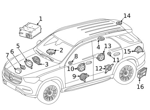 Sound System for 2021 Mercedes-Benz A35 AMG #1