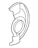 45255SS0000 - Brakes: Splash Shield for Honda: Accord, Prelude Image