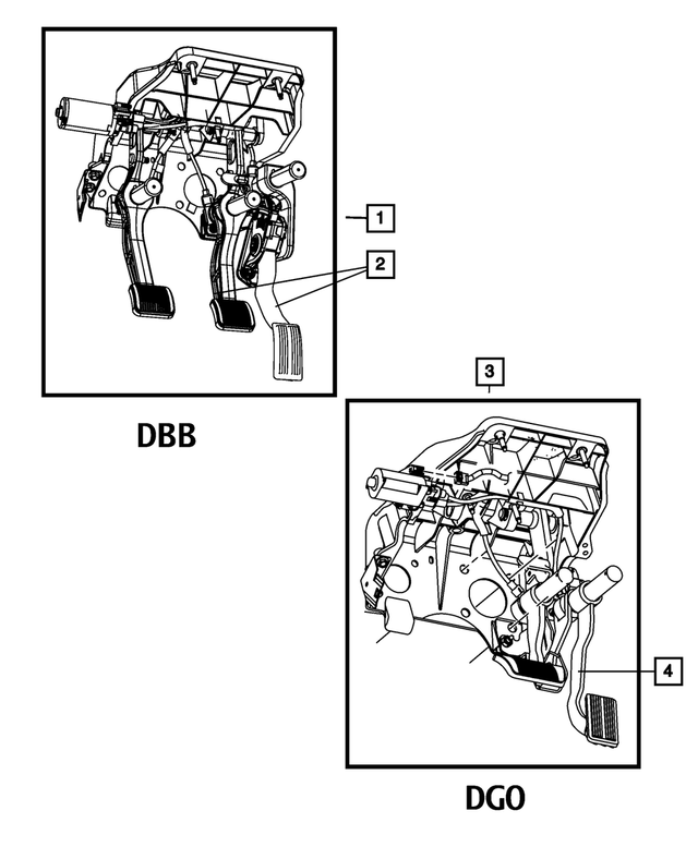 68055418AC - Brakes: Adjustable Pedal Assembly for Mopar Image