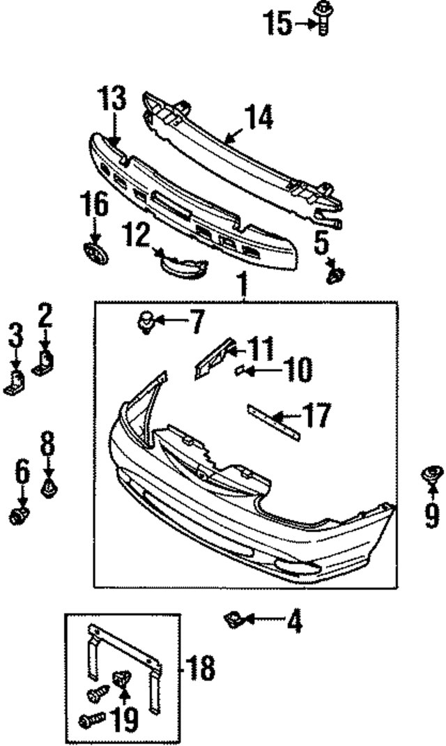 K2A150030XX - : Bumper Cover for Kia Image