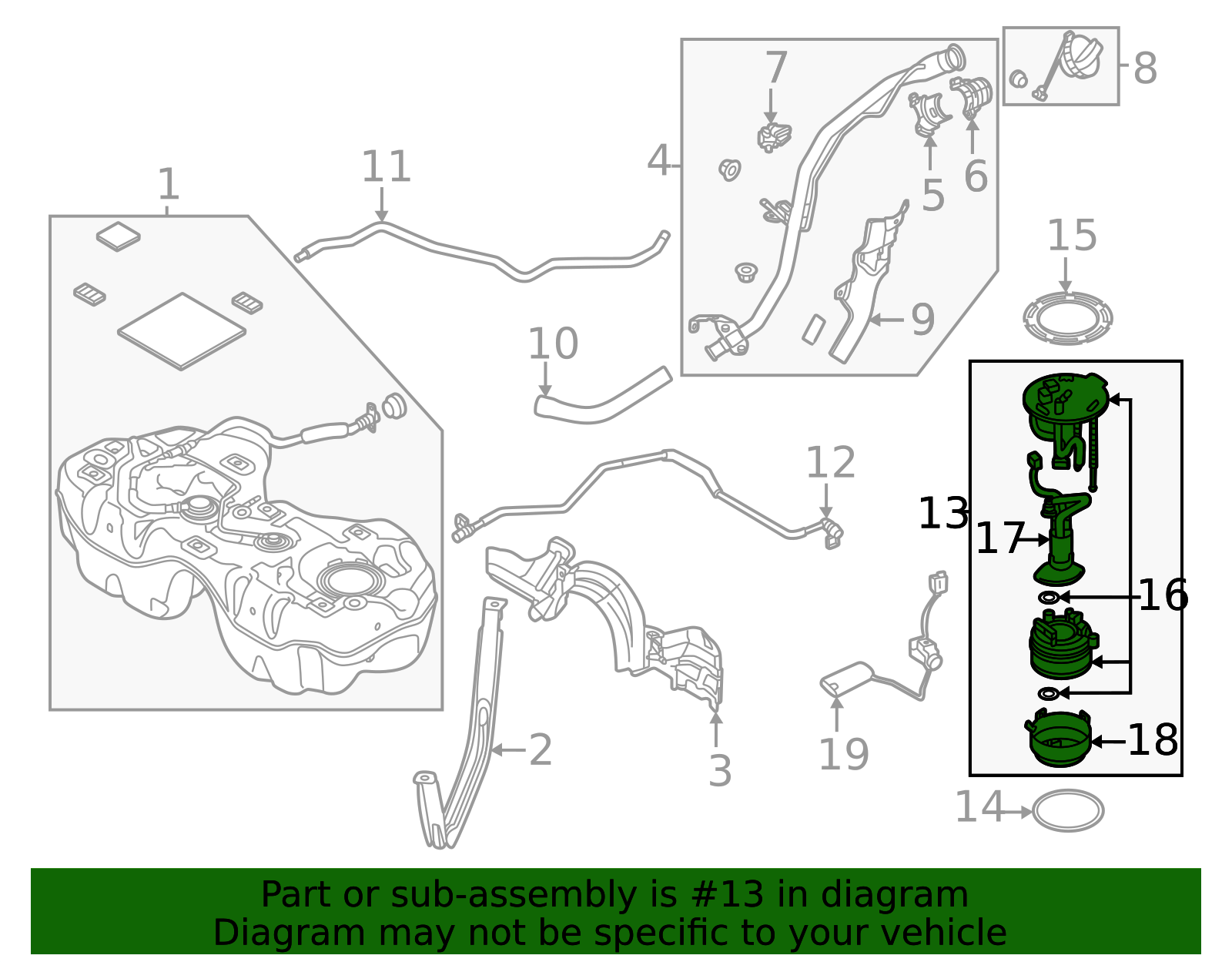 2024-2025 Mazda 2024 Mazda CX-90 - Fuel Pump Assembly PXPN-13-35Z