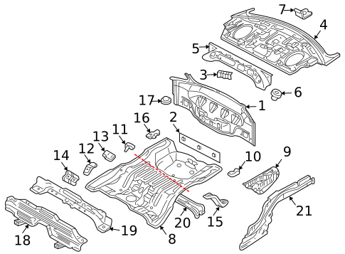 Rear Body for 2002 Dodge Stratus #0