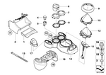 51167125693 - Vehicle Trim: Rubber Insert Oddments Tray, Front for Mini Image