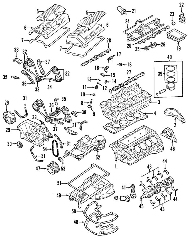 11110302206 - Engine: Cylinder Block for BMW Image