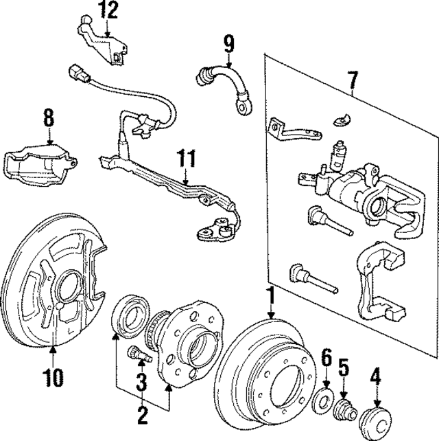 57475SW5950 - Brakes: ABS Sensor for Acura Image