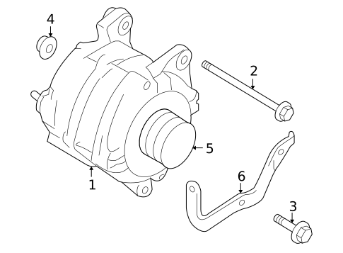 Alternator for 2018 Nissan GT-R #1