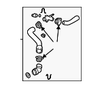 1J0122101C - Cooling System: Upper Hose for Volkswagen Image