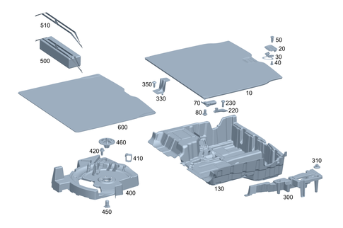 Load Compartment Floor for 2020 Mercedes-Benz GLC300 #0
