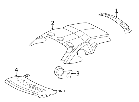 Interior Trim - Top for 2005 Ford Thunderbird #0