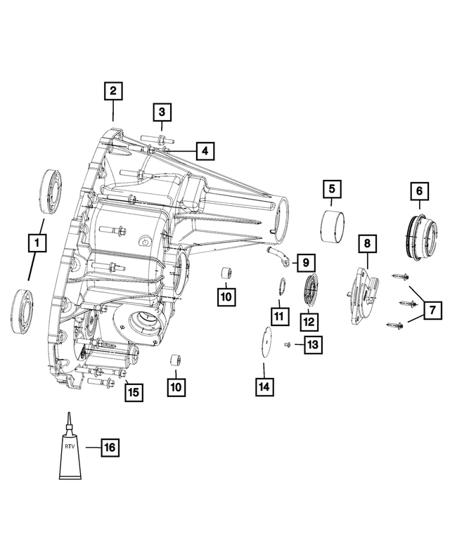 5080859AB - MP3010 Transfer Case: Hex Flange Head Bolt, Mounting for Mopar Image