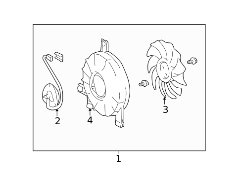 Condenser Fan for 2000 Toyota Land Cruiser #0