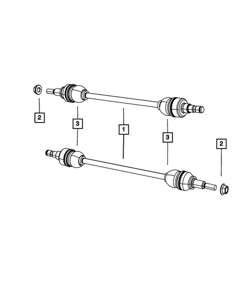 Rear Axle Shafts for 2008 Chrysler Pacifica #0