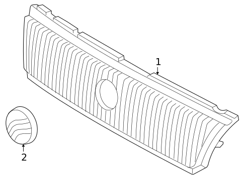 Grille & Components for 2007 Mercury Mariner #0