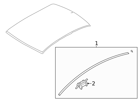 Exterior Trim - Roof for 2012 Hyundai Sonata #2