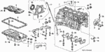 11300PR4A00 - Engine: COVER ASSY., R. SIDE for Acura Image