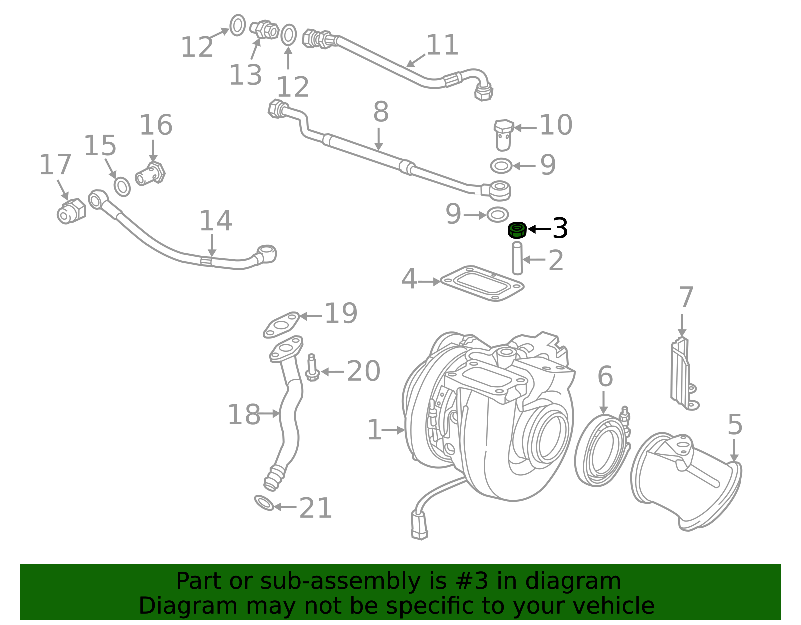 2010-2018 Mopar Turbocharger Nut 04429825 | Mopar Parts Canada