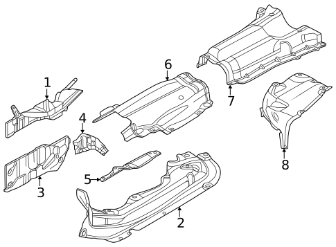 Heat Shields for 2012 BMW 640i #0
