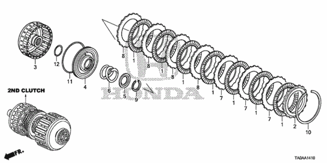 AT Clutch (2nd) (V6) for 2012 Honda Accord #0
