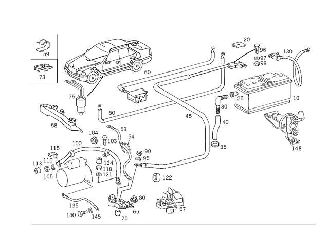 55412101 - Electrical Equipment and Instruments: Battery for Mercedes-Benz: 300SL, 500SL, 600SL, C220, C230, C280, C43 AMG, E420, E430, S430, S55 AMG, SL320 Image image