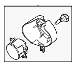 26150EA025 - Electrical: Fog Lamp Assembly for Nissan: Frontier, Xterra Image