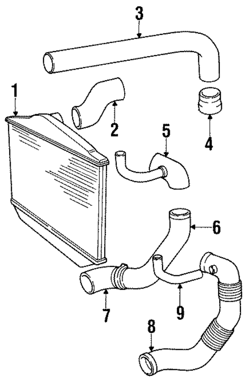 Intercooler for 1995 Volvo 850 #1